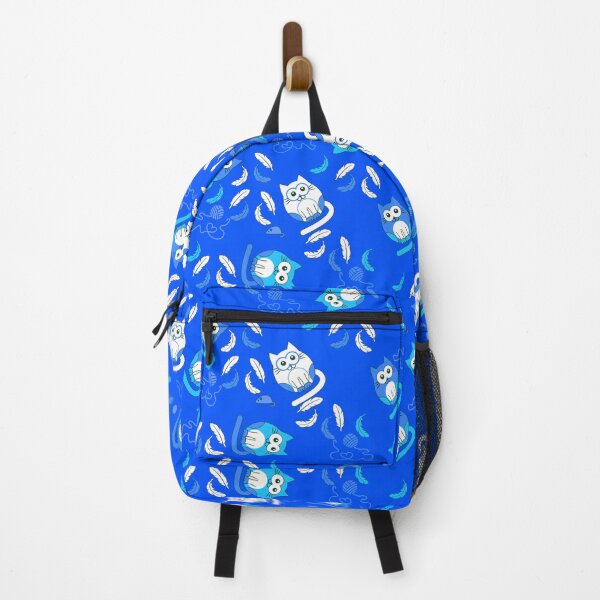 Item preview, Cat on repeat with blue background lines designed and sold by SueKnox.