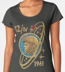 CCCP Yuri Gagarin 12-4-1961 Premium Scoop T-Shirt