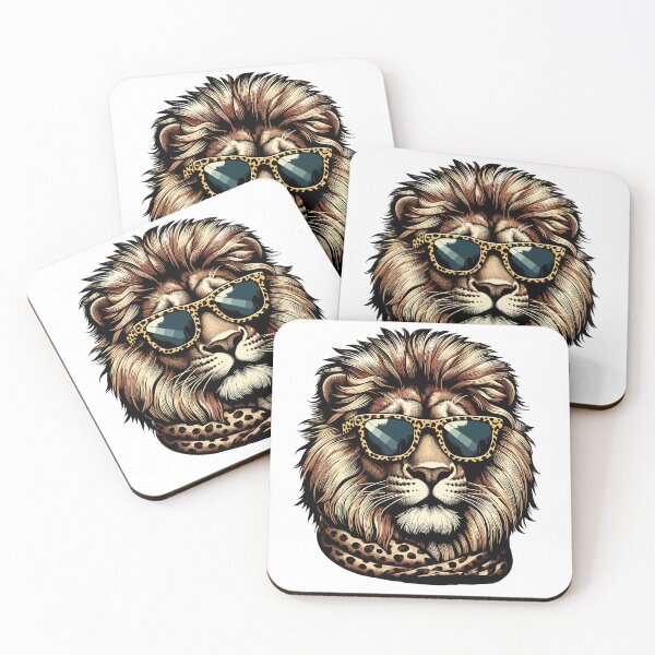 Item preview, Lion with Sunglasses Leopard  designed and sold by MrDesing10 ⭐⭐⭐⭐⭐.