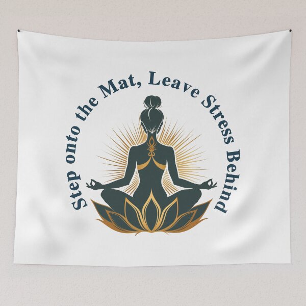 Item preview, Step onto the Mat, Leave Stress Behind designed and sold by MorrinaStyle.
