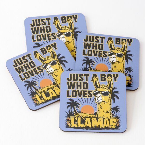Item preview, Just a Boy Who Loves Llamas designed and sold by MaateoDesign.