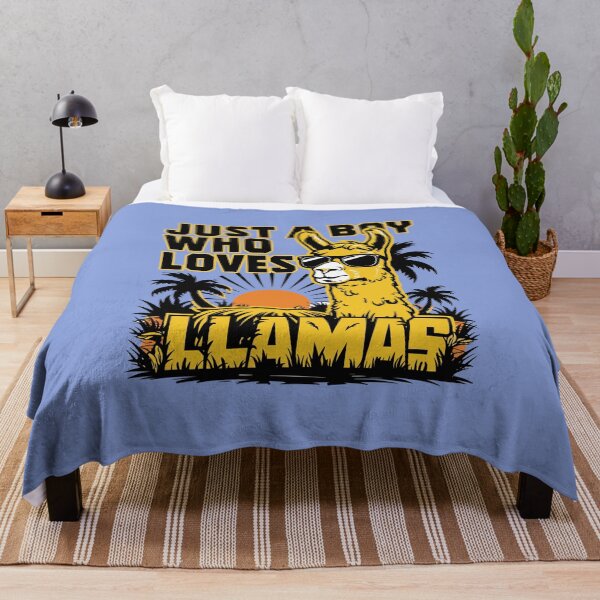 Item preview, Just a Boy Who Loves Llamas designed and sold by MaateoDesign.