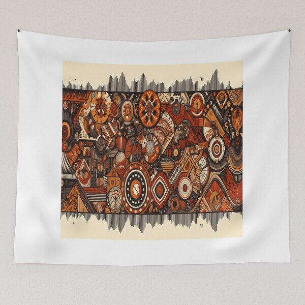 Item preview, Traditional African Tribal Art Visual designed and sold by BubandAika.
