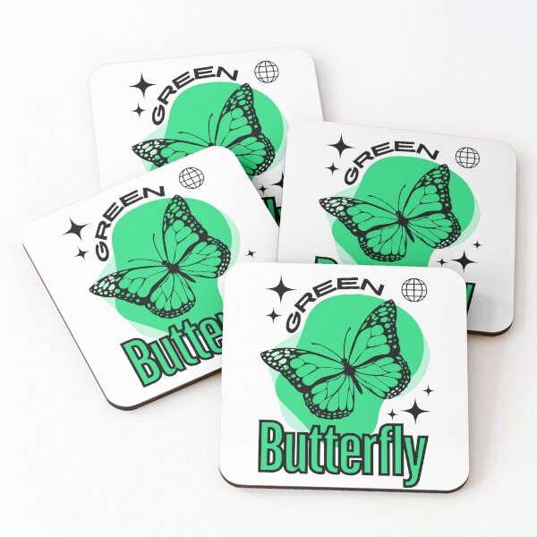 Item preview, Green Butterfly with Black Text designed and sold by AveryZi.