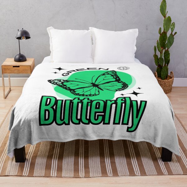Item preview, Green Butterfly with Black Text designed and sold by AveryZi.