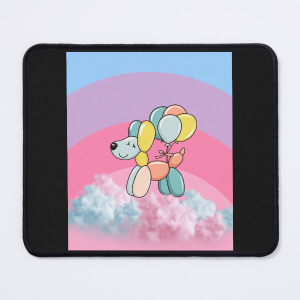 Item preview, Colorful Balloon Dog on a Cloud designed and sold by MarcelooArt.
