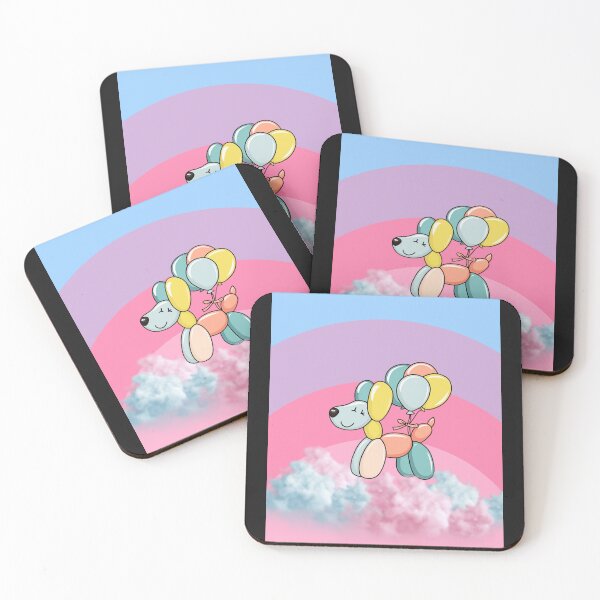 Item preview, Colorful Balloon Dog on a Cloud designed and sold by MarcelooArt.