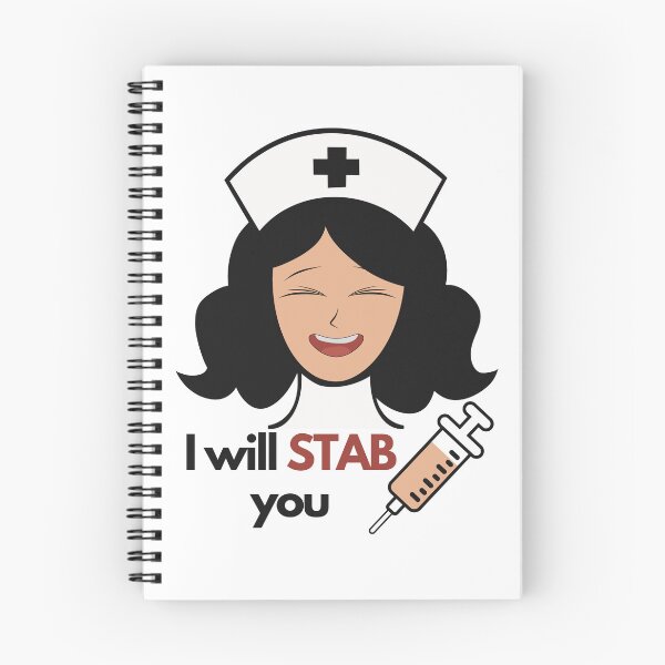 Item preview, I WILL STAB YOU Nurse Humour designed and sold by Angie-Atelier.