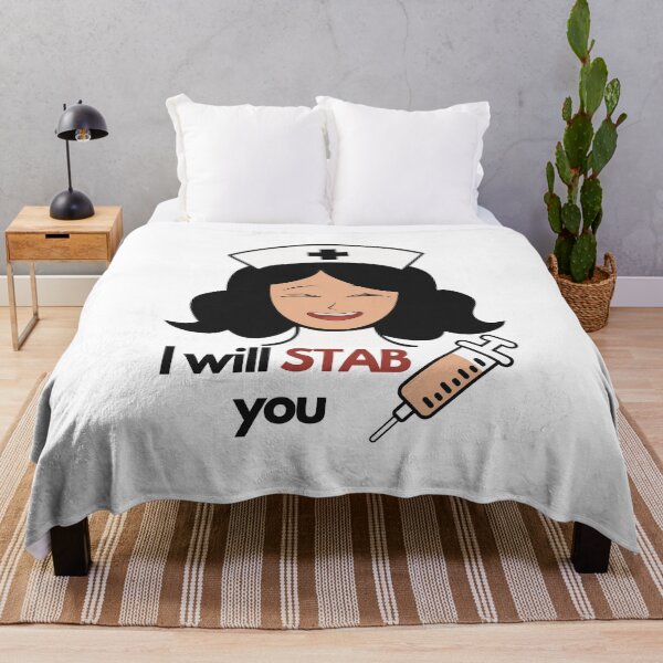 Item preview, I WILL STAB YOU Nurse Humour designed and sold by Angie-Atelier.