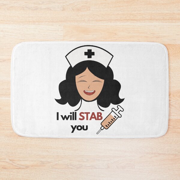 Item preview, I WILL STAB YOU Nurse Humour designed and sold by Angie-Atelier.