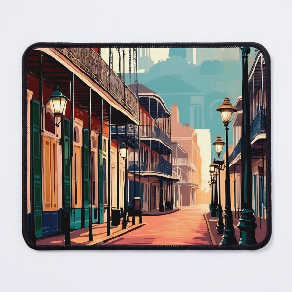 Item preview, New Orleans Nostalgia: Vintage Drawing of the French Quarter designed and sold by Ceemko's Vintage Corner.