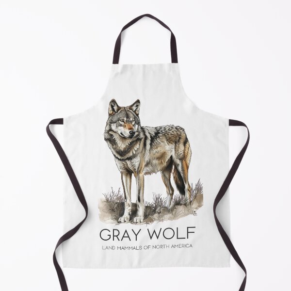 Item preview, Gray Wolf - Land Mammals of North America designed and sold by Sketch-Shack.