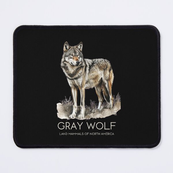 Item preview, Gray Wolf - Land Mammals of North America designed and sold by Sketch-Shack.