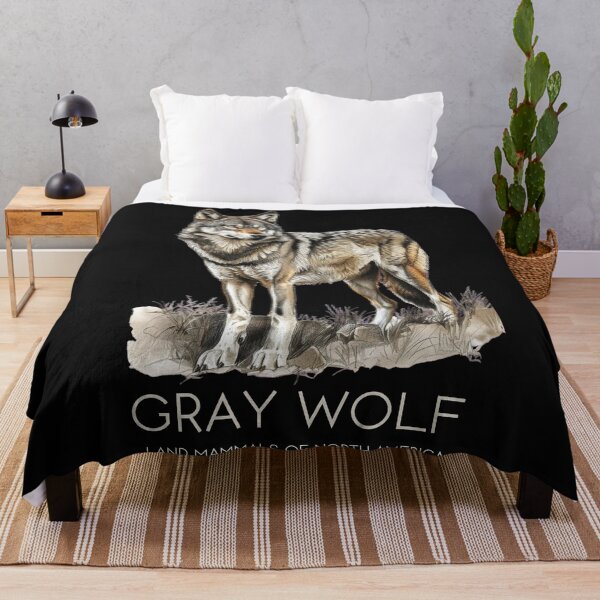 Item preview, Gray Wolf - Land Mammals of North America designed and sold by Sketch-Shack.