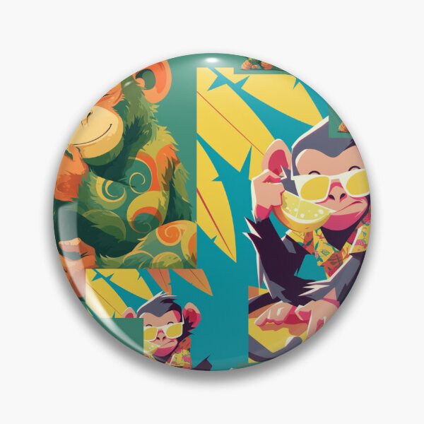 Item preview, Two funny monkey  designed and sold by HIGHWAYTOMERCH.