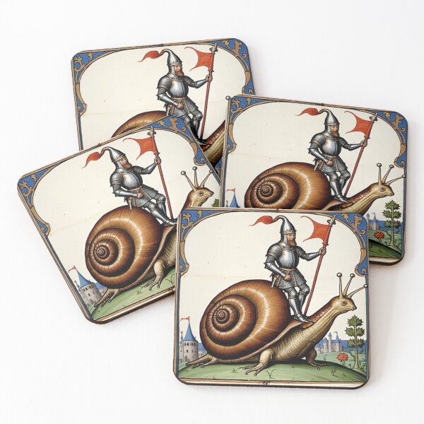Item preview, Medieval Knight on a Giant Snail designed and sold by RickE.