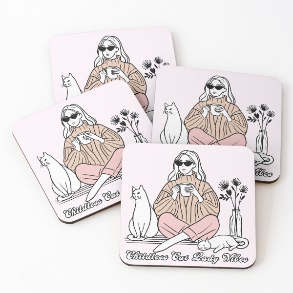 Item preview, Childless Cat Lady Vibes designed and sold by KilkennyCat Art.