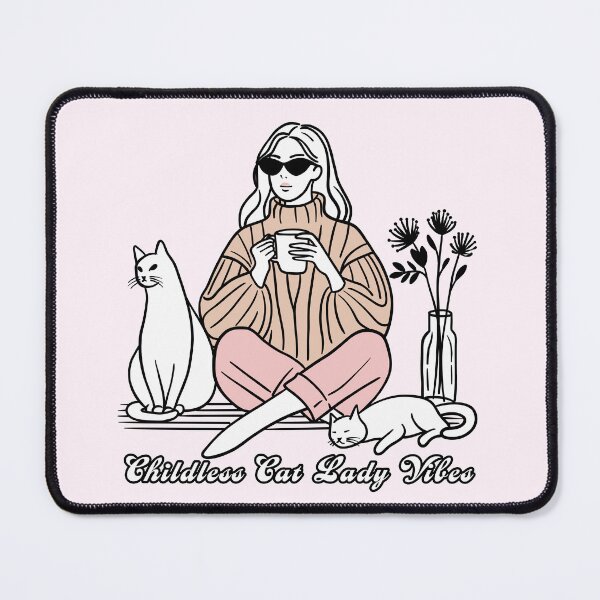 Item preview, Childless Cat Lady Vibes designed and sold by KilkennyCat Art.