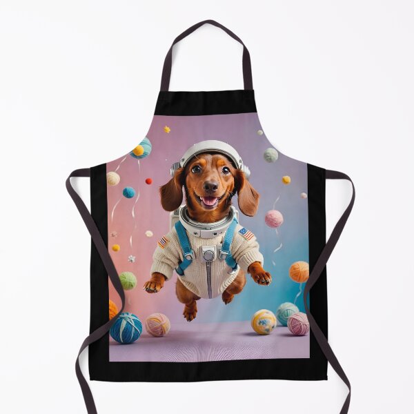 Item preview, Knitted lovable space Dachshund designed and sold by Studio Quirk.