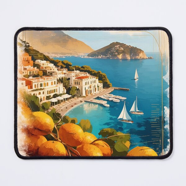 Item preview, Timeless Capri: Vintage Drawing Celebrating Italian Coastal designed and sold by Ceemko's Vintage Corner.