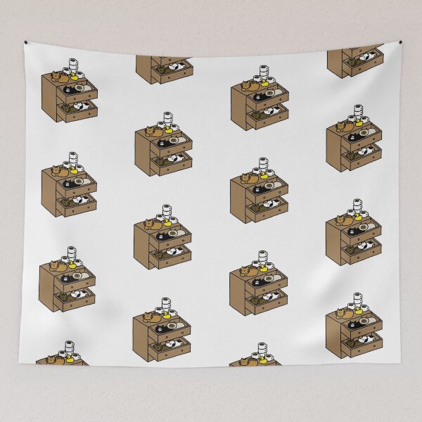 Item preview, five Cats and a Duck in the wardrobe designed and sold by superbaechoo.
