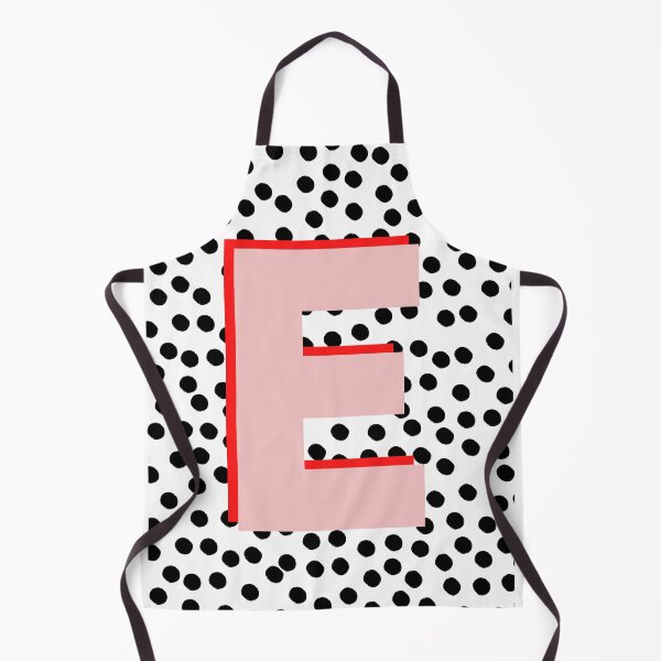 Item preview, Black & White Dalmatian Print Spots With Pink Letter E designed and sold by Laura Dawson.