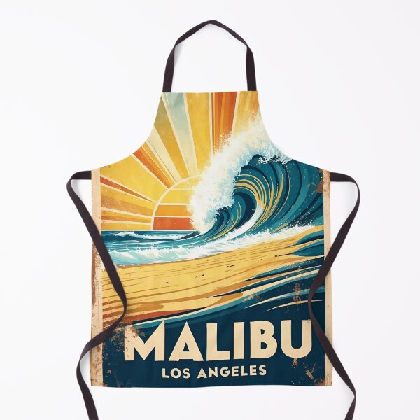 Item preview, Malibu's Golden Era: Vintage-Inspired Artwork Iconic Shores designed and sold by Ceemko's Vintage Corner.