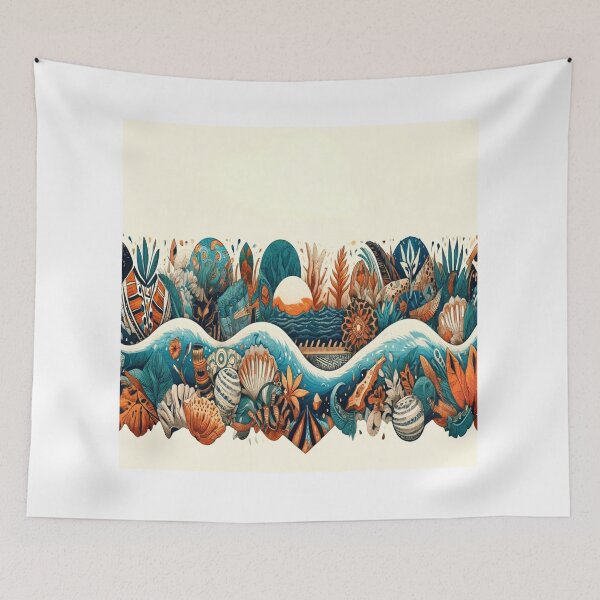Item preview, Oceanic Tribal Art Visual designed and sold by BubandAika.