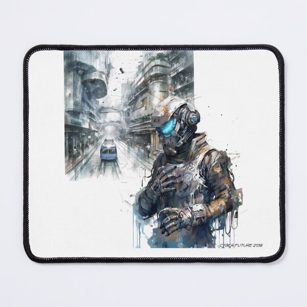 Item preview, Cyberpunk Robot 35 Future City Background designed and sold by IBTees.