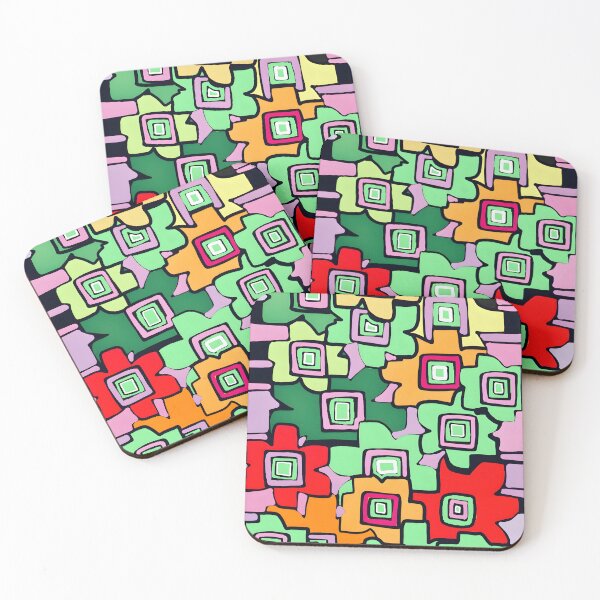 Item preview, Floodle square floral mint designed and sold by bekki smith.