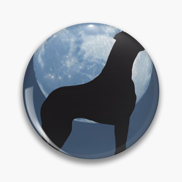 Item preview, Vigilant Watchdog Silhouetted against the moonlit in black designed and sold by andrew758.