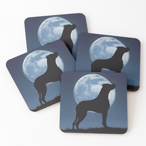Item preview, Vigilant Watchdog Silhouetted against the moonlit in black designed and sold by andrew758.
