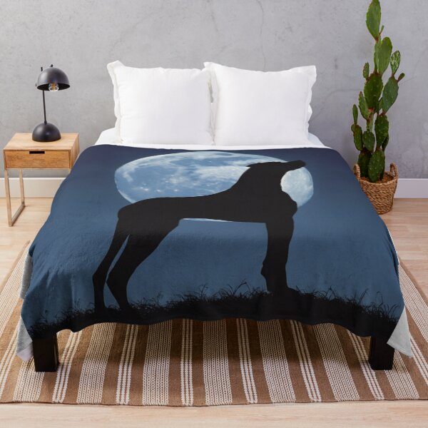 Item preview, Vigilant Watchdog Silhouetted against the moonlit in black designed and sold by andrew758.