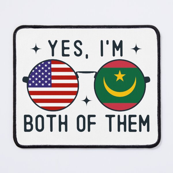 Item preview, Yes I'm Both Of Them American Mauritanian designed and sold by OX-tright.