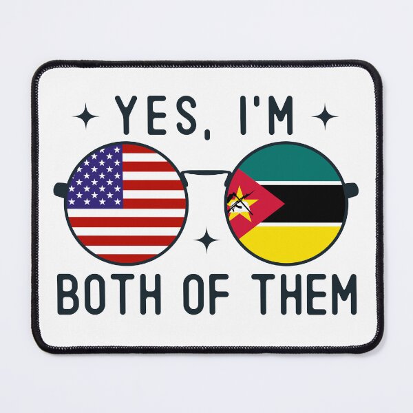 Item preview, Yes I'm Both Of Them American Mozambican designed and sold by OX-tright.