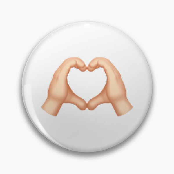 Item preview, Light Skin Heart Hands Emoji designed and sold by Emooji.