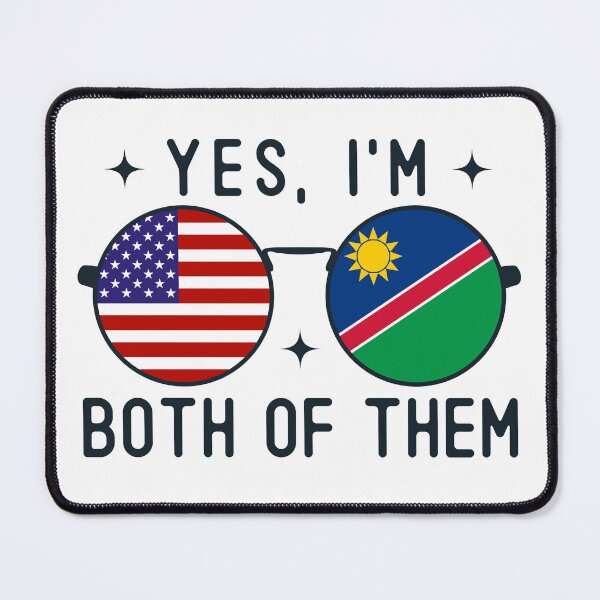 Item preview, Yes I'm Both Of Them American Namibian designed and sold by OX-tright.