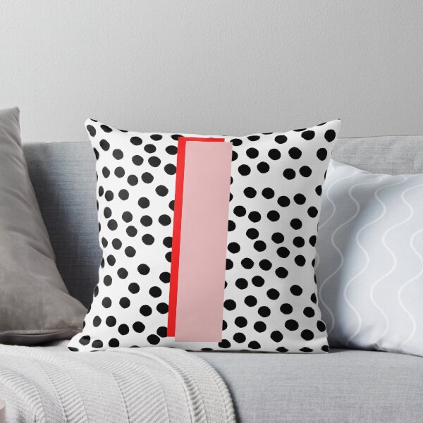 Item preview, Black & White Dalmatian Print Spots With Pink Letter I designed and sold by Laura Dawson.