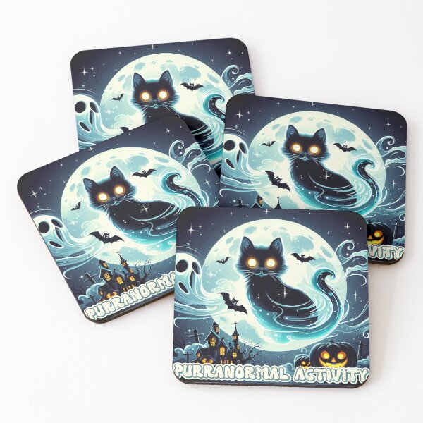 Item preview, Purranormal Activity Funny Horror Movie Sheet Ghost Parody for Cat Lovers designed and sold by pinzka.