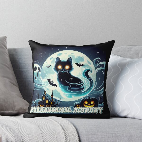 Item preview, Purranormal Activity Funny Horror Movie Sheet Ghost Parody for Cat Lovers designed and sold by pinzka.