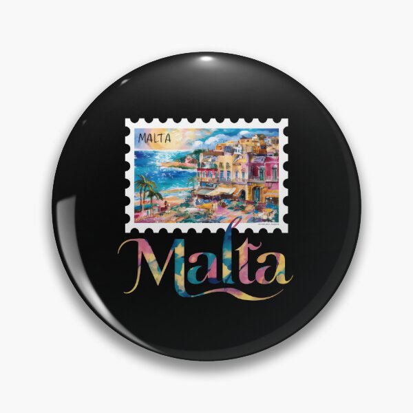 Item preview, Malta Travel Europe - "Maltese Charm: Vintage Mediterranean Travel Poster" designed and sold by stickercuffs.