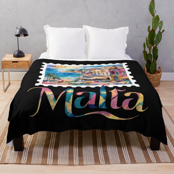 Item preview, Malta Travel Europe - "Maltese Charm: Vintage Mediterranean Travel Poster" designed and sold by stickercuffs.