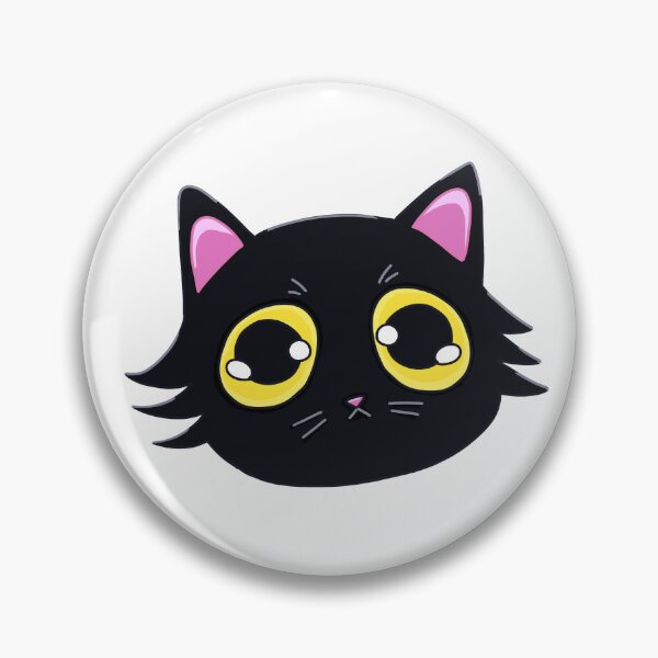 Item preview, Black cat face designed and sold by Moonglade's Studio.