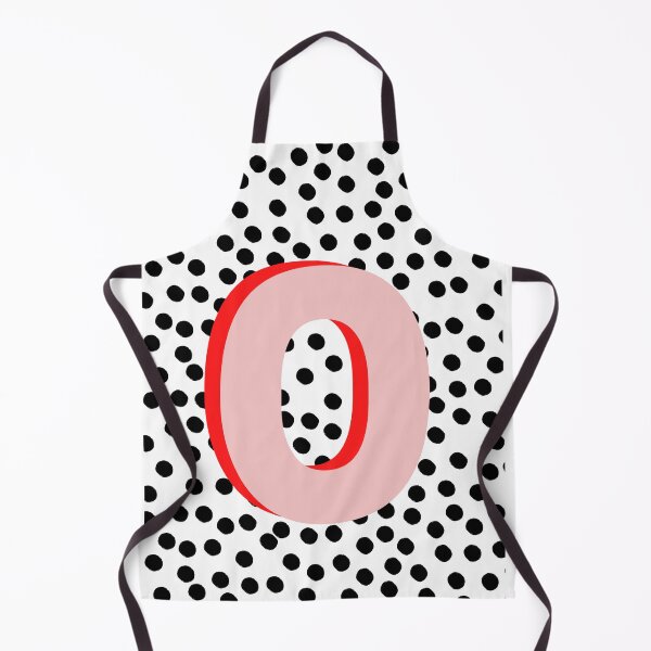 Item preview, Black & White Dalmatian Print Spots With Pink Letter O designed and sold by Laura Dawson.