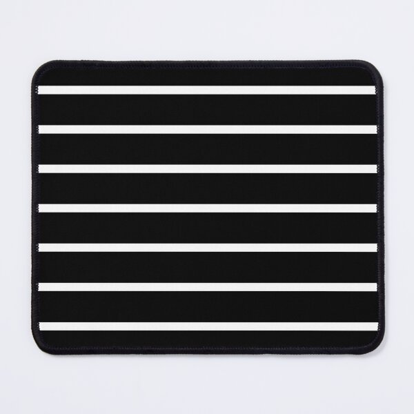 Item preview, Black and Thin White Horizontal Stripes designed and sold by starrylite.