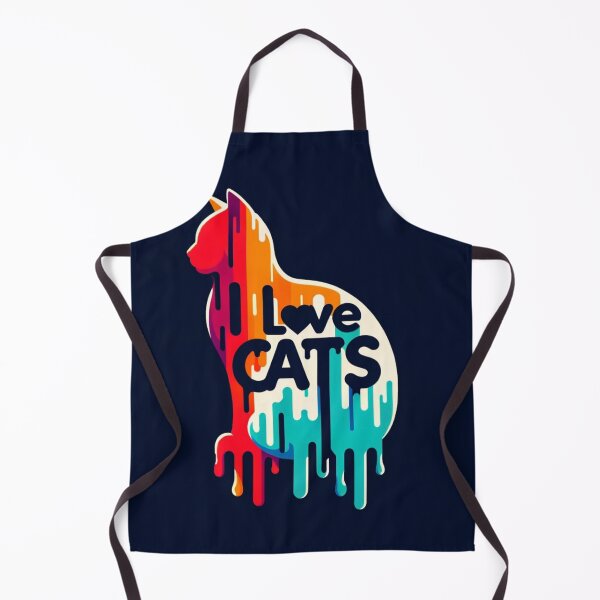 Artikelvorschau, Ich liebe Katzen Paint Drip Art entworfen und verkauft von BubandAika.
