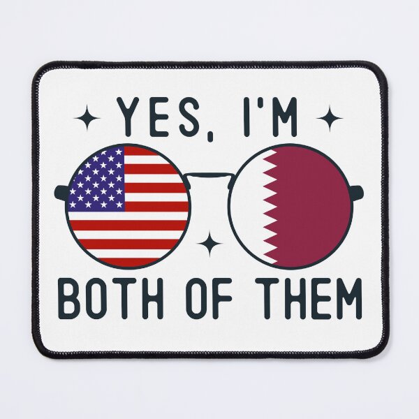 Item preview, Yes I'm Both Of Them American Qatari designed and sold by OX-tright.