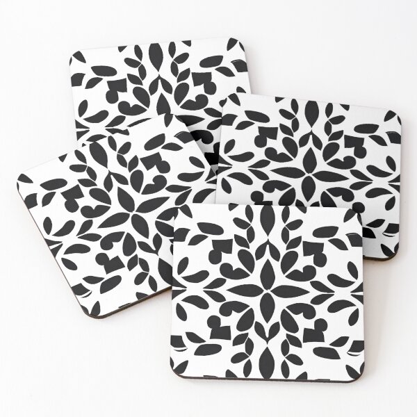 Item preview, Black Flowers, Black Leaves, Floral Design Art designed and sold by Liza36designs.