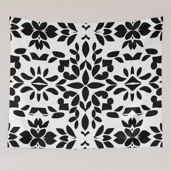 Item preview, Black Flowers, Black Leaves, Floral Design Art designed and sold by Liza36designs.
