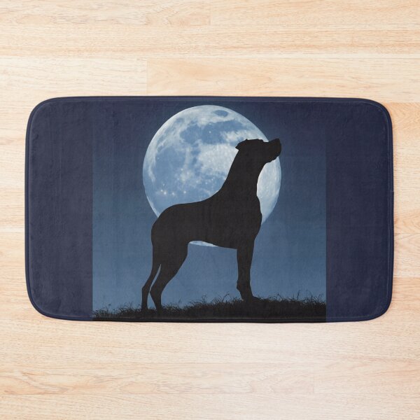 Item preview, Vigilant Watchdog Silhouetted against the moonlit in black designed and sold by andrew758.